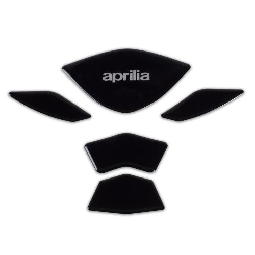 3D Tank Pad For Aprilia Motorcycles - Black PU Protective Grip Pad