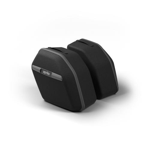 KIT-MALETAS-LATERALES-APRILIA-RS457-SEMIRRIGIDAS-NEGRO Black Aprilia
