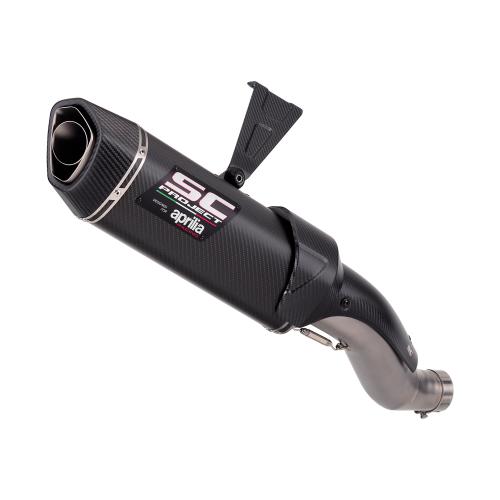 SILENZIATORE SLIP ON SC-PROJECT OMOLOGATO Carbon fiber Aprilia
