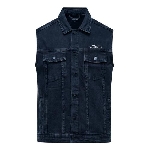 Streetwear Moto Biker Denim Gilet Donna Gilet Breve Senza Maniche Giacca Sfrangiato Jeans Gilet Femminile - 8