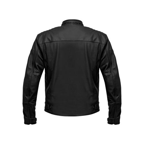MG CONTRAIL LEATHER JACKET Black Moto Guzzi