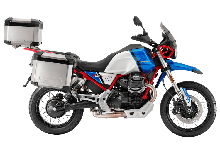 Moto Guzzi V85 TT, modern classic travel motorcycle. 850cc
