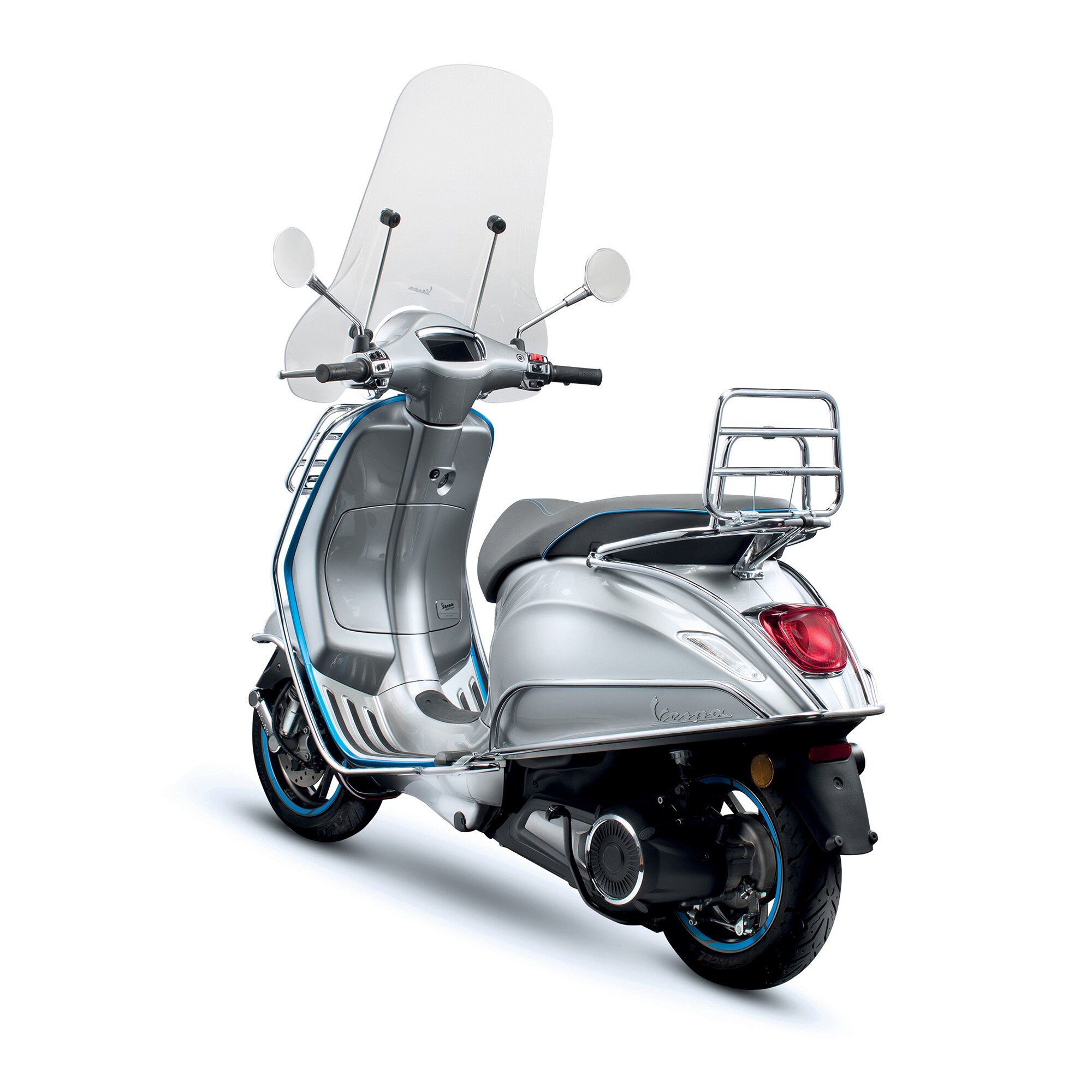 F.A. Italia Chrome Rear Luggage Rack For Piaggio Vespa Primavera 50 125 150 (2013-2023) - Italian Made